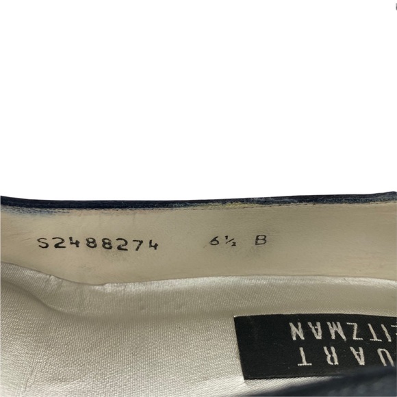 Stuart Weitzman Pumps Shoes  size 6.5 Block heels Black Career Work Shoes - Picture 8 of 8